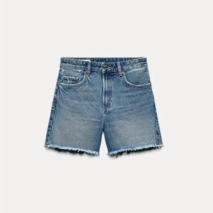 zara denim shorts